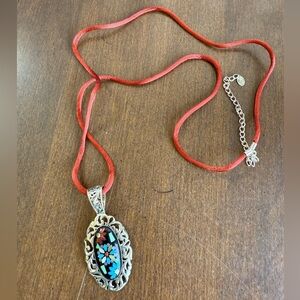 Carolyn Pollack Wildflower Multi-Gemstone Inlay Necklace